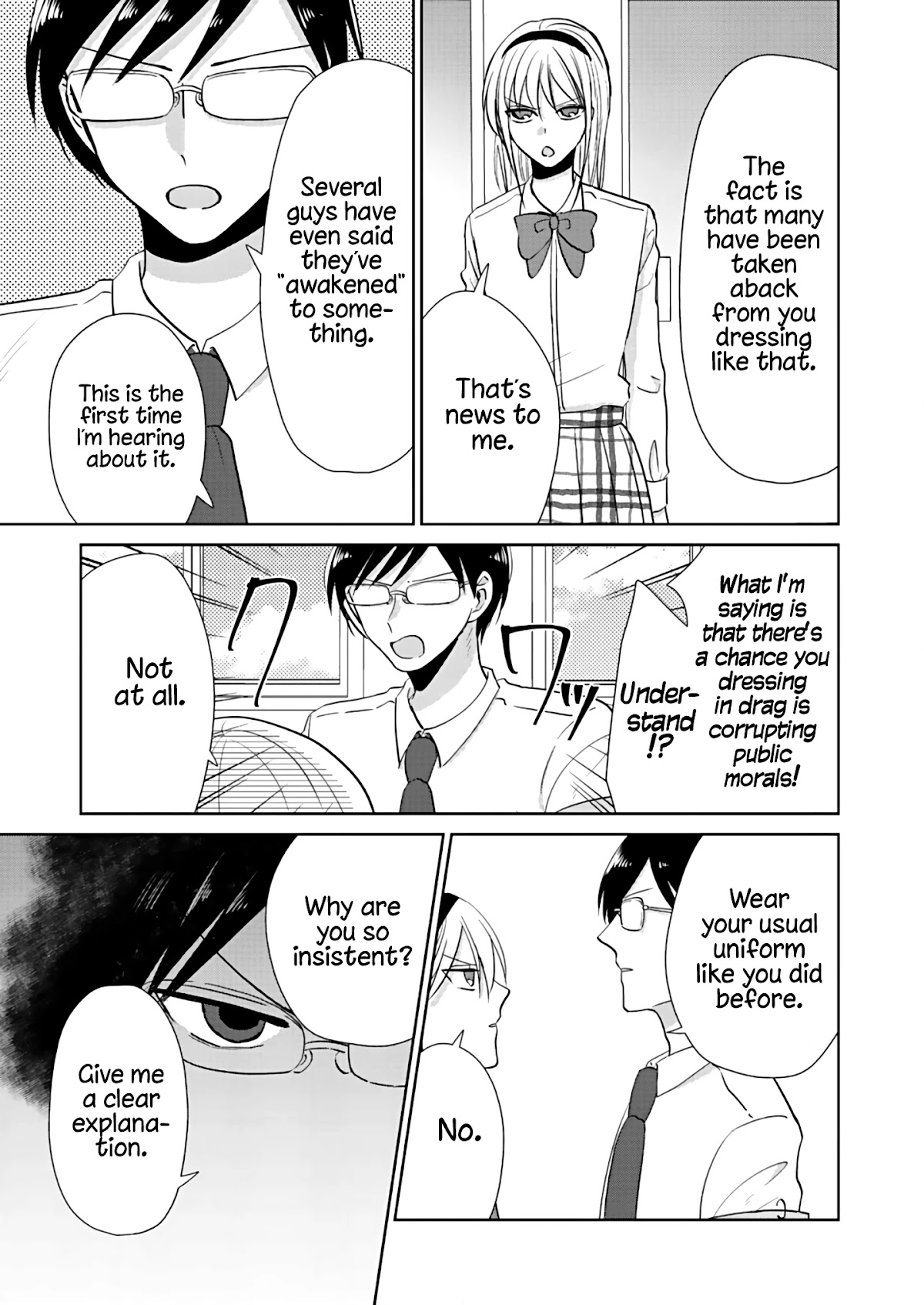 How to Start a Relationship With Crossdressing Chapter 3 page 11 - Chapter 3: Crossdresser vs. The Disciplinary Committee