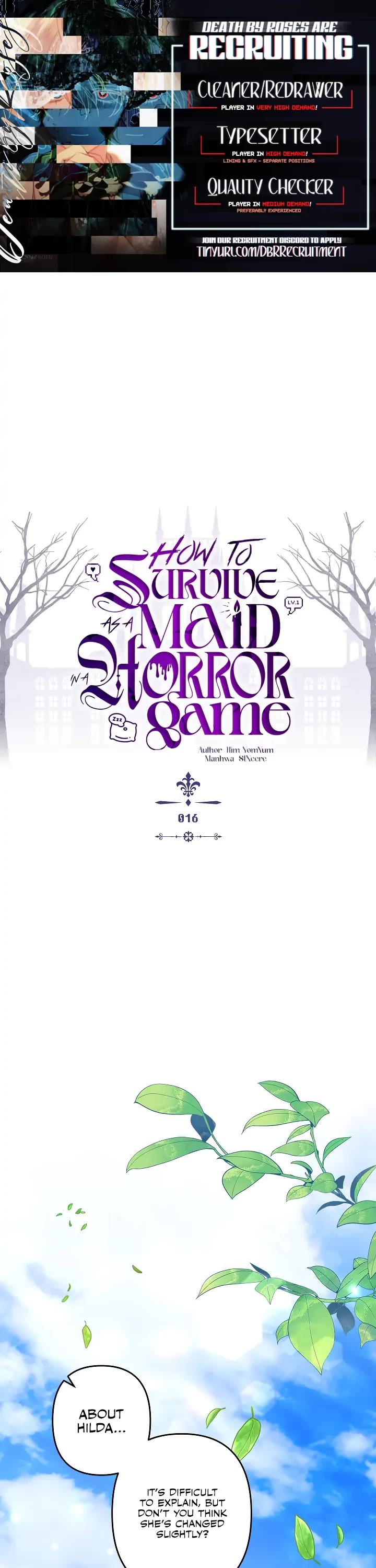 How to Survive as a Maid in a Horror Game Chapter 16 page 1 - Chapter 16