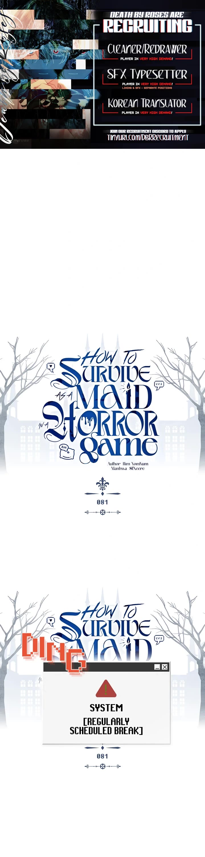 How to Survive as a Maid in a Horror Game Chapter 80.5 page 1 - Chapter 80.5: Special Edition: Let’s Get to Know Hilda!