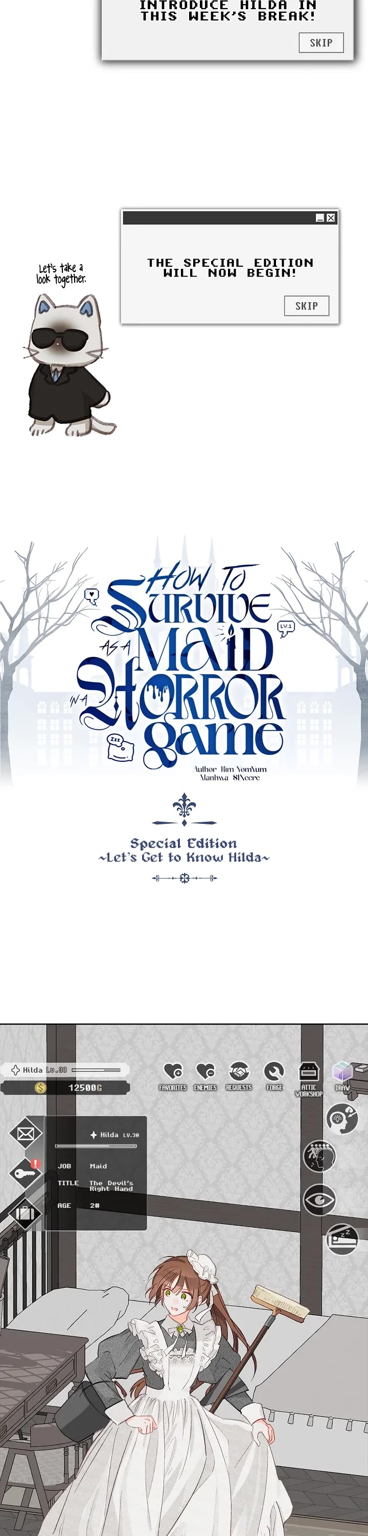 How to Survive as a Maid in a Horror Game Chapter 80.5 page 3 - Chapter 80.5: Special Edition: Let’s Get to Know Hilda!