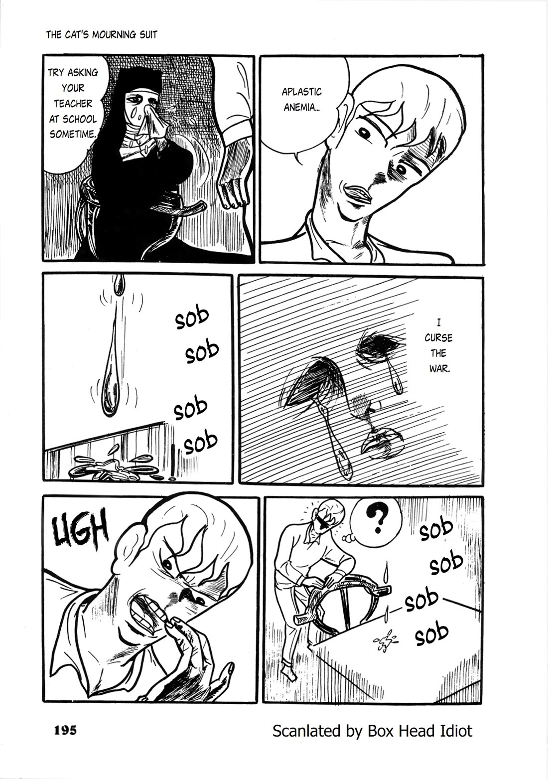 Human Clock Chapter 11 page 13 - Chapter 11: The Cat's Mourning Suit: Tears Fall... Stifled Sobs in Every Droplet