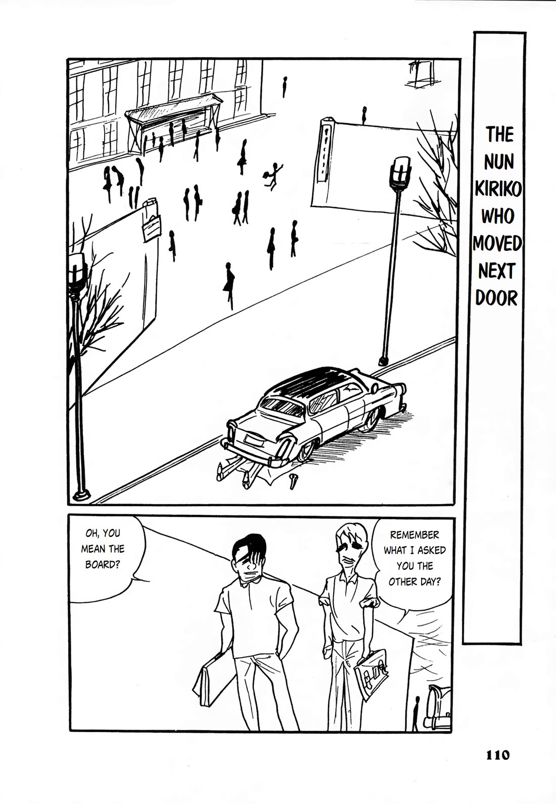 Human Clock Chapter 7 page 1 - Chapter 7: The Cat's Mourning Suit: The Nun Kiriko Who Moved Next Door