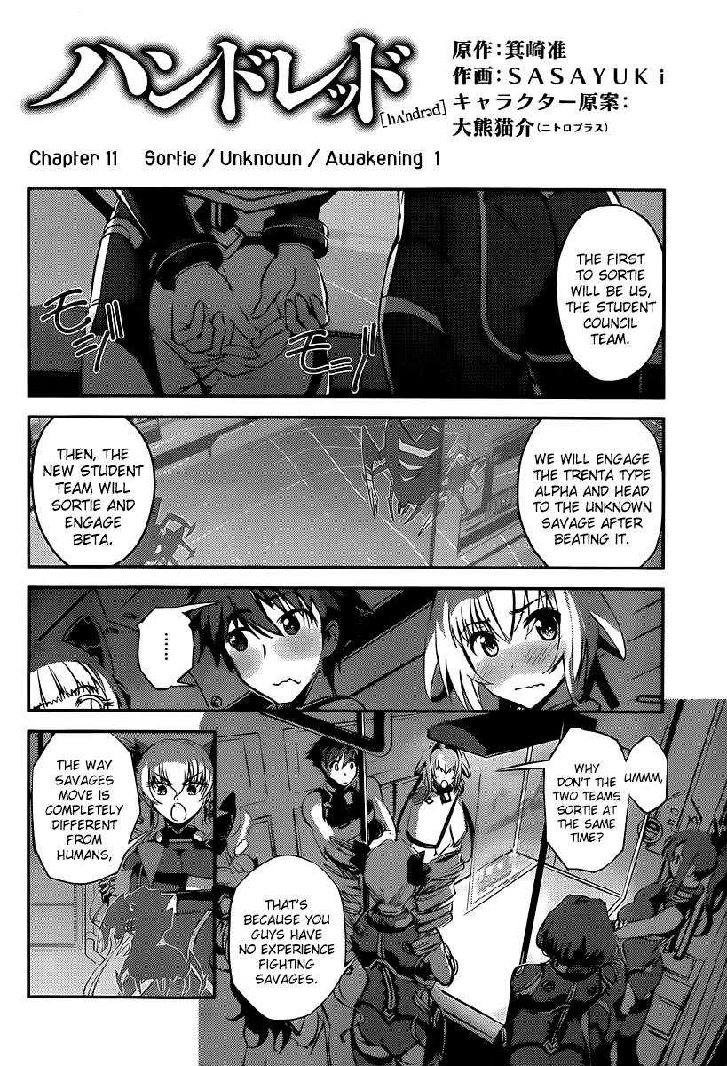 Hundred Chapter 11.2 page 4 - Chapter 11 v2 : Sortie / Unknown / Awakening 1