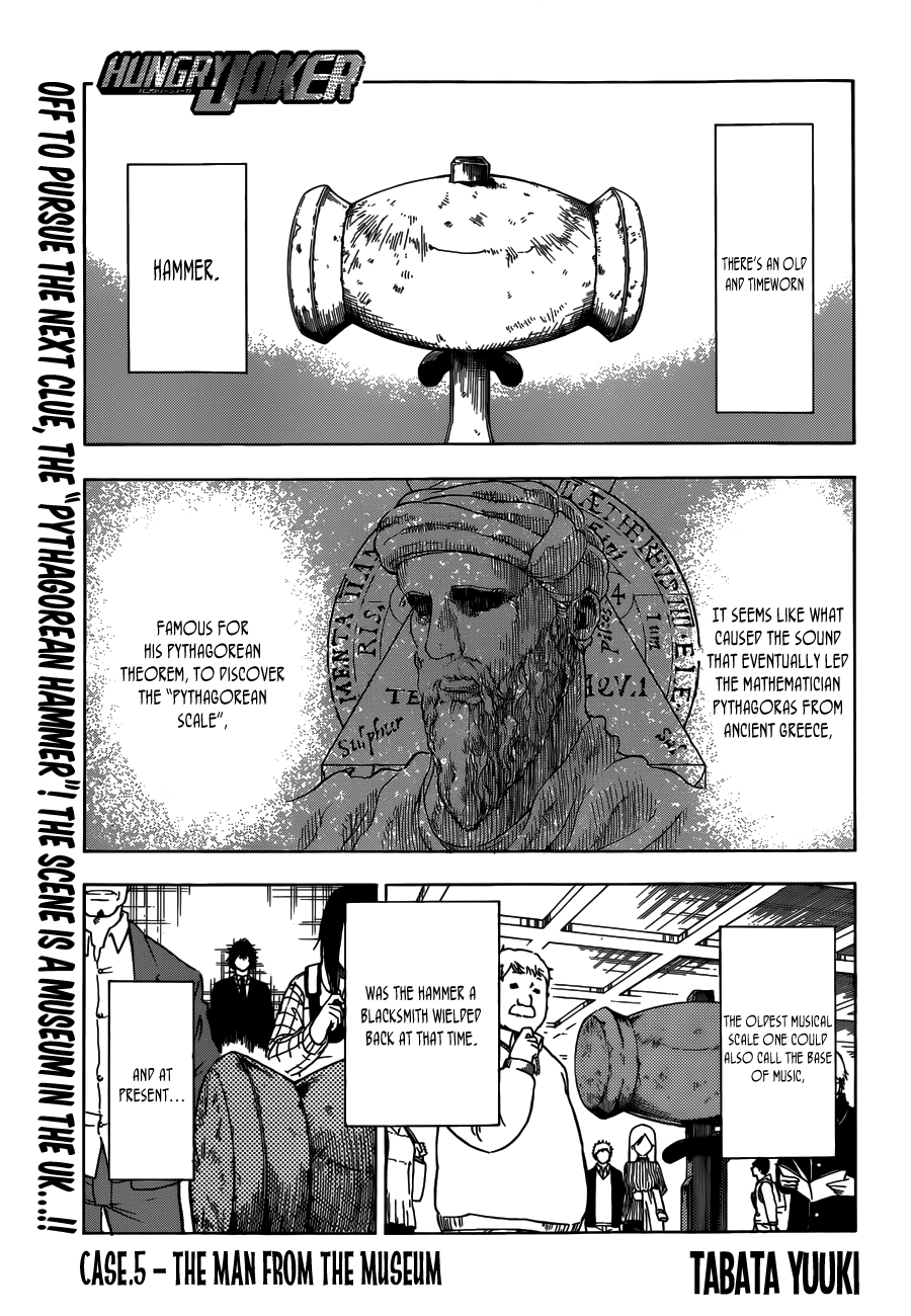 Hungry Joker Chapter 5 page 1 - Chapter 5: The Man From The Museum