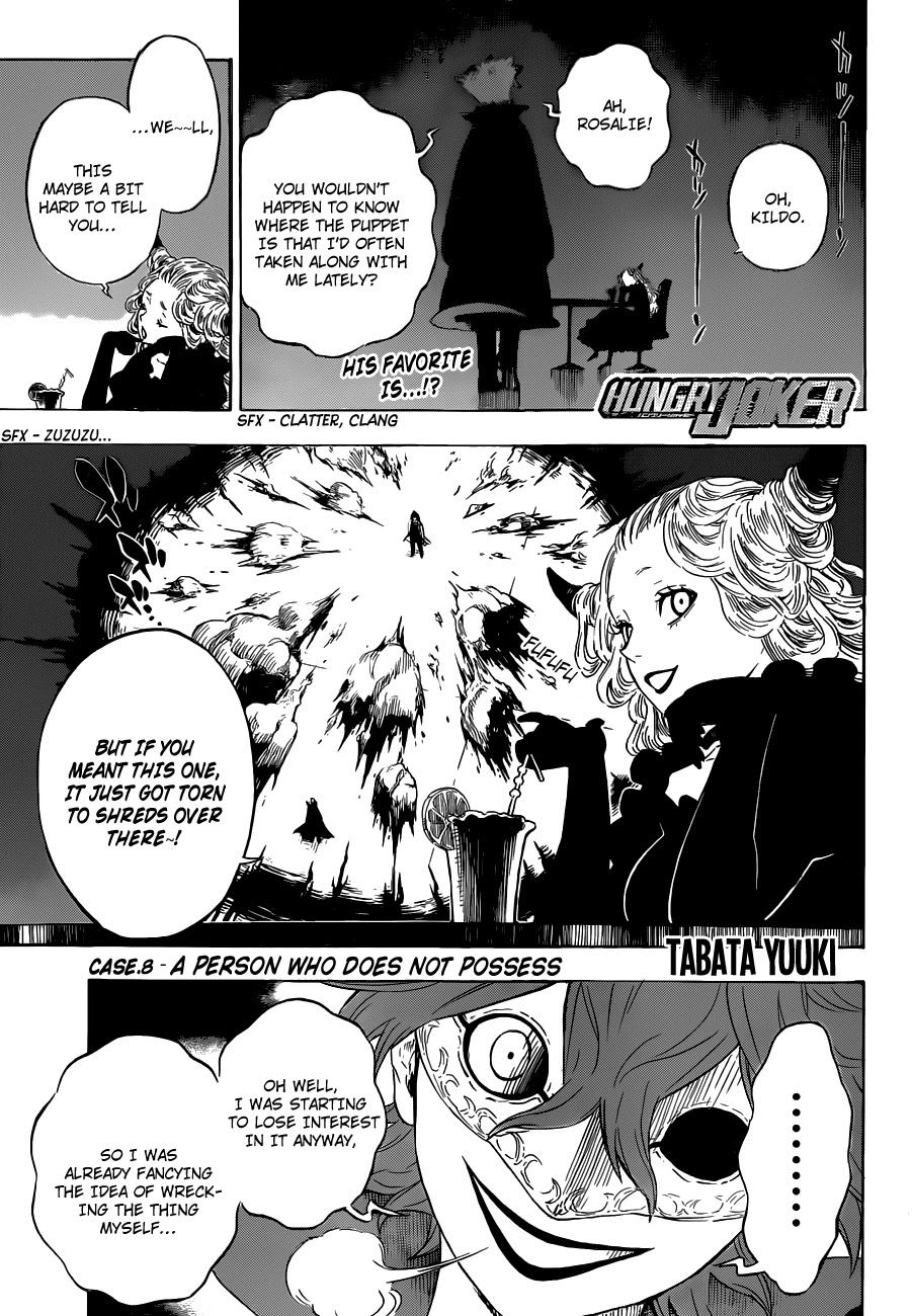 Hungry Joker Chapter 8 page 1 - Chapter 8: A Person Who Does Not Possess