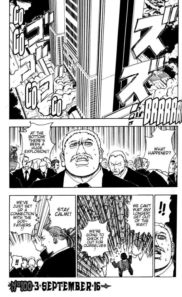 Hunter X Hunter Chapter 100 page 1 - Chapter 100: September 3rd: Part 16