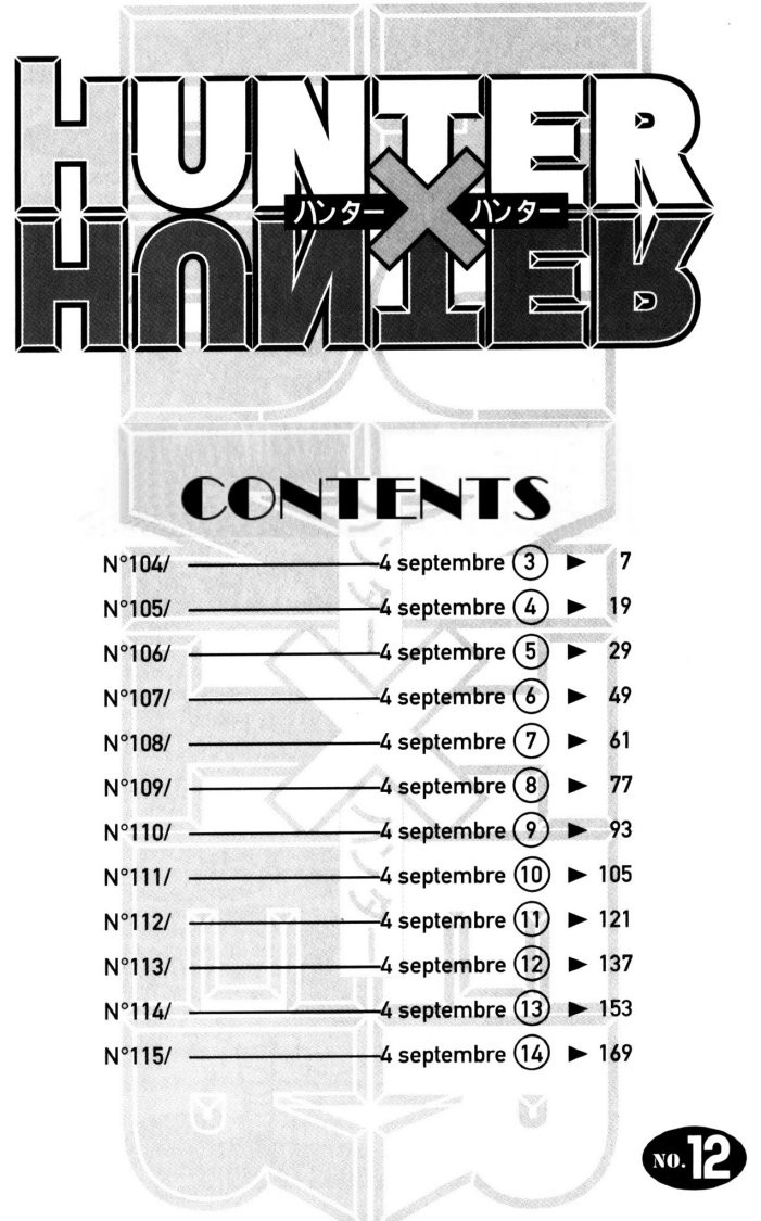 Hunter X Hunter Chapter 104 page 1 - Chapter 104: September 4th: Part 3