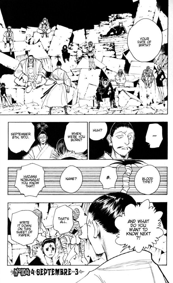 Hunter X Hunter Chapter 104 page 2 - Chapter 104: September 4th: Part 3