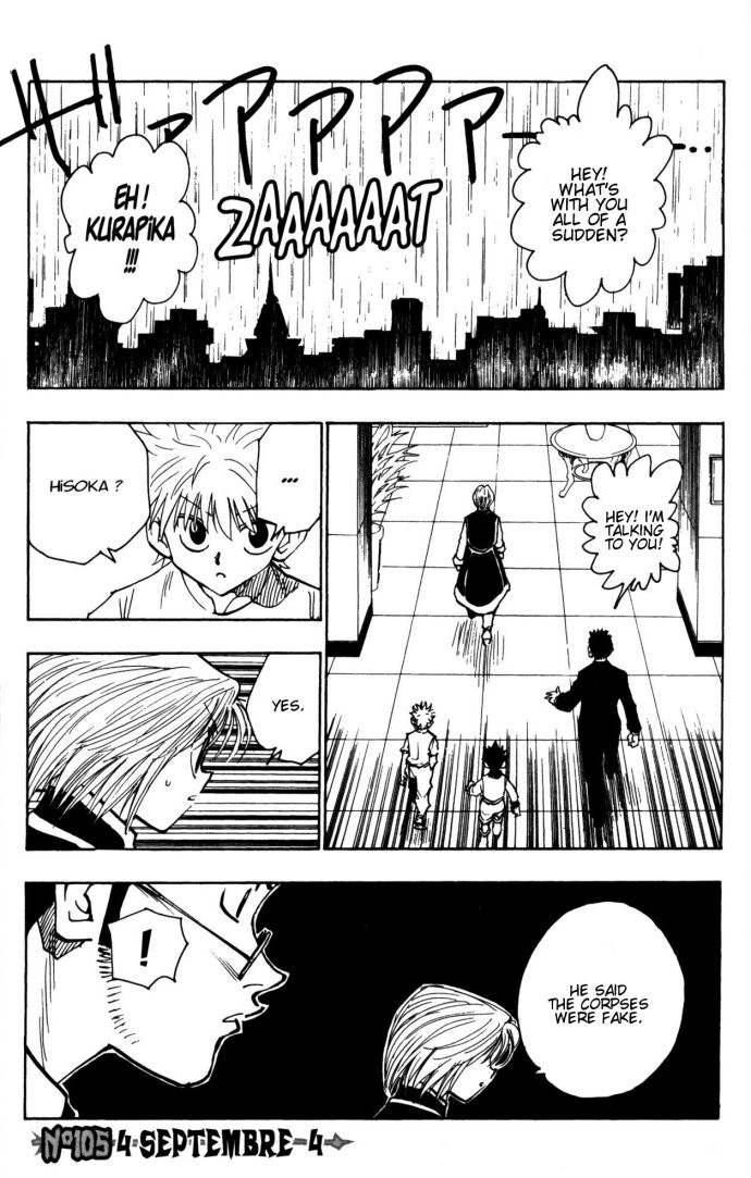 Hunter X Hunter Chapter 105 page 1 - Chapter 105: September 4th: Part 4