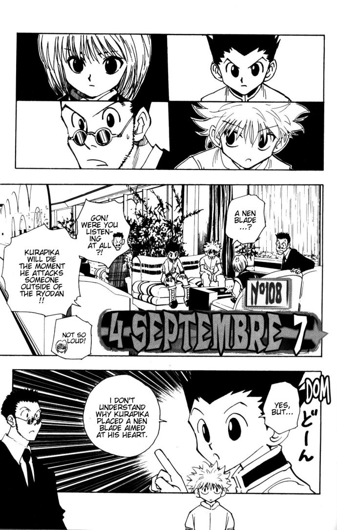 Hunter X Hunter Chapter 108 page 1 - Chapter 108: September 4th: Part 7