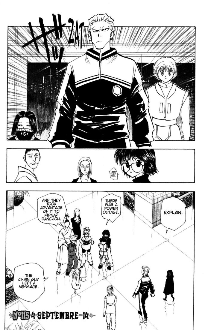 Hunter X Hunter Chapter 115 page 1 - Chapter 115: September 4th: Part 14