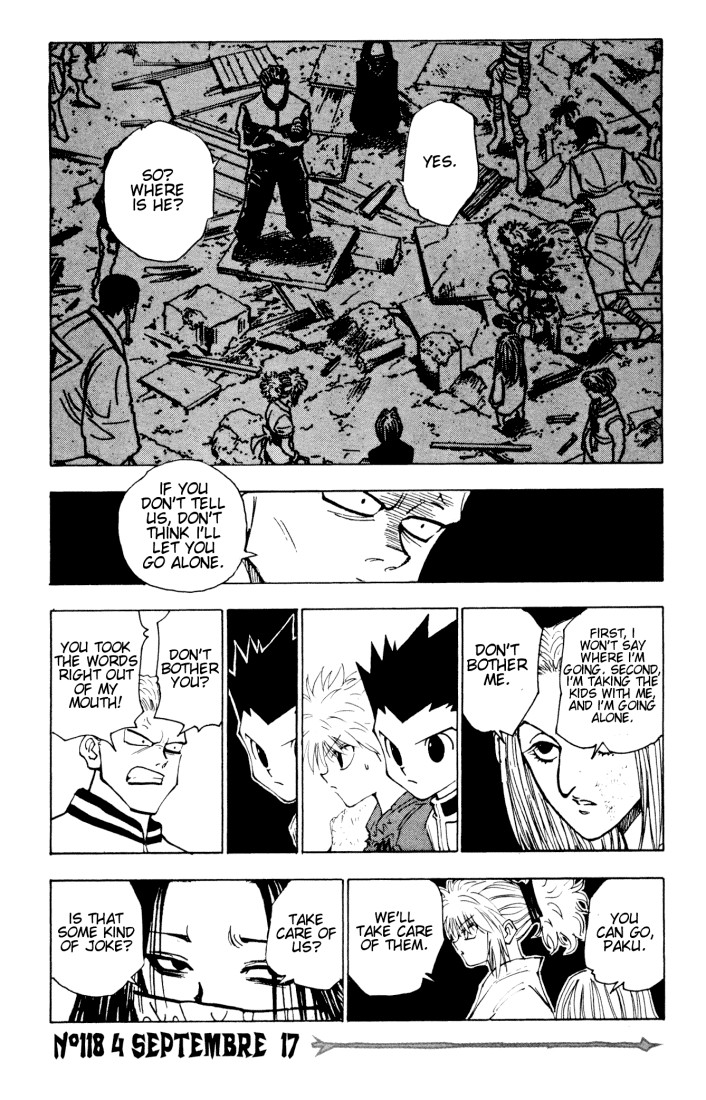 Hunter X Hunter Chapter 118 page 1 - Chapter 118: September 4th: Part 17