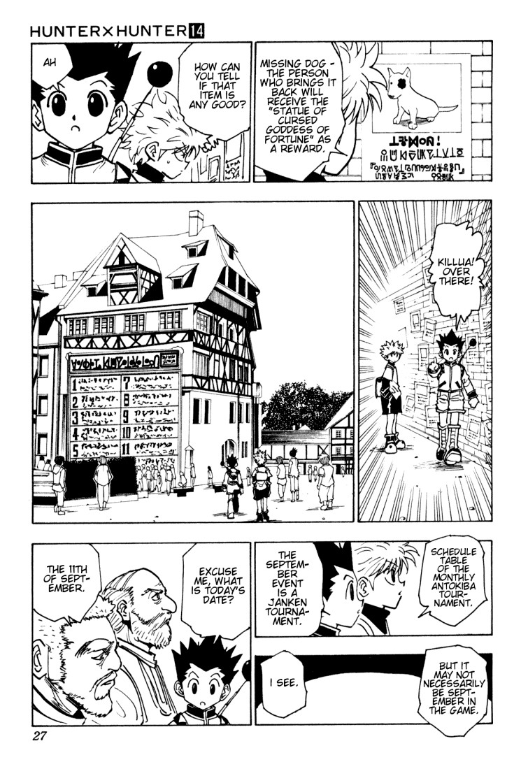 Hunter X Hunter Chapter 129 page 5 - Chapter 129: Antokiba, Town of Prizes