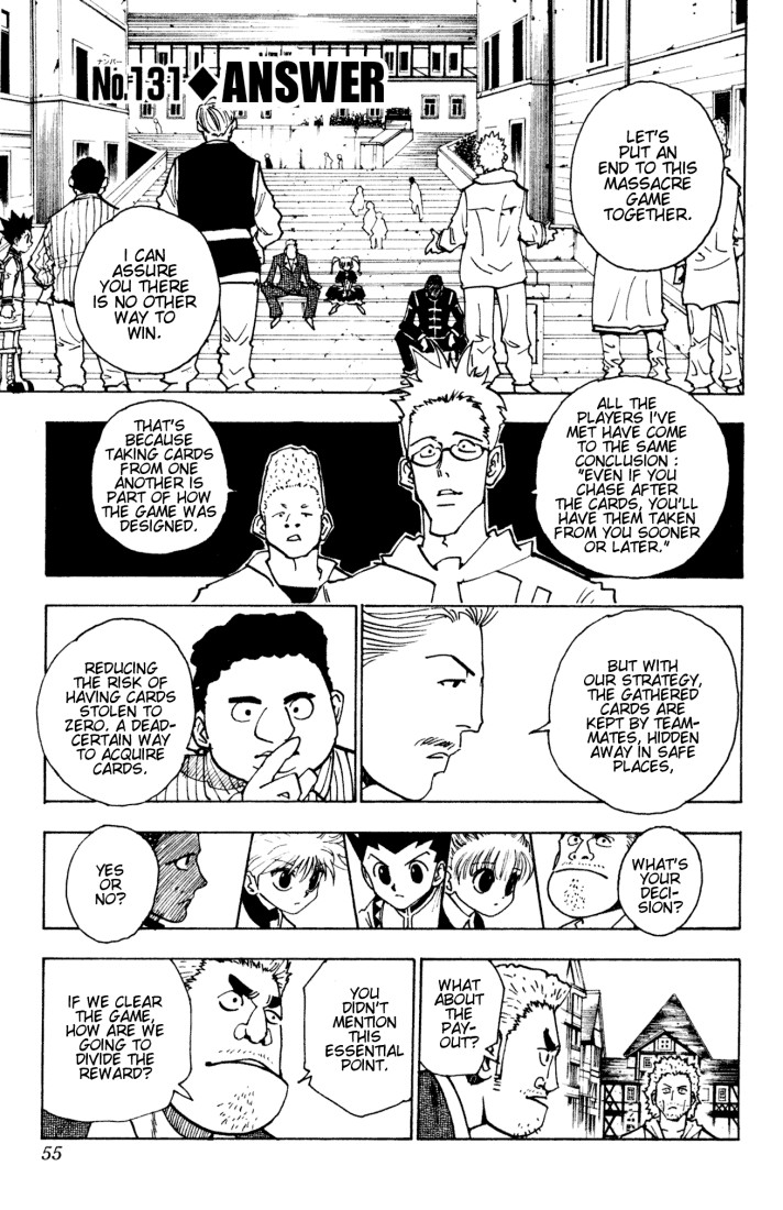 Hunter X Hunter Chapter 131 page 1 - Chapter 131: The Answer