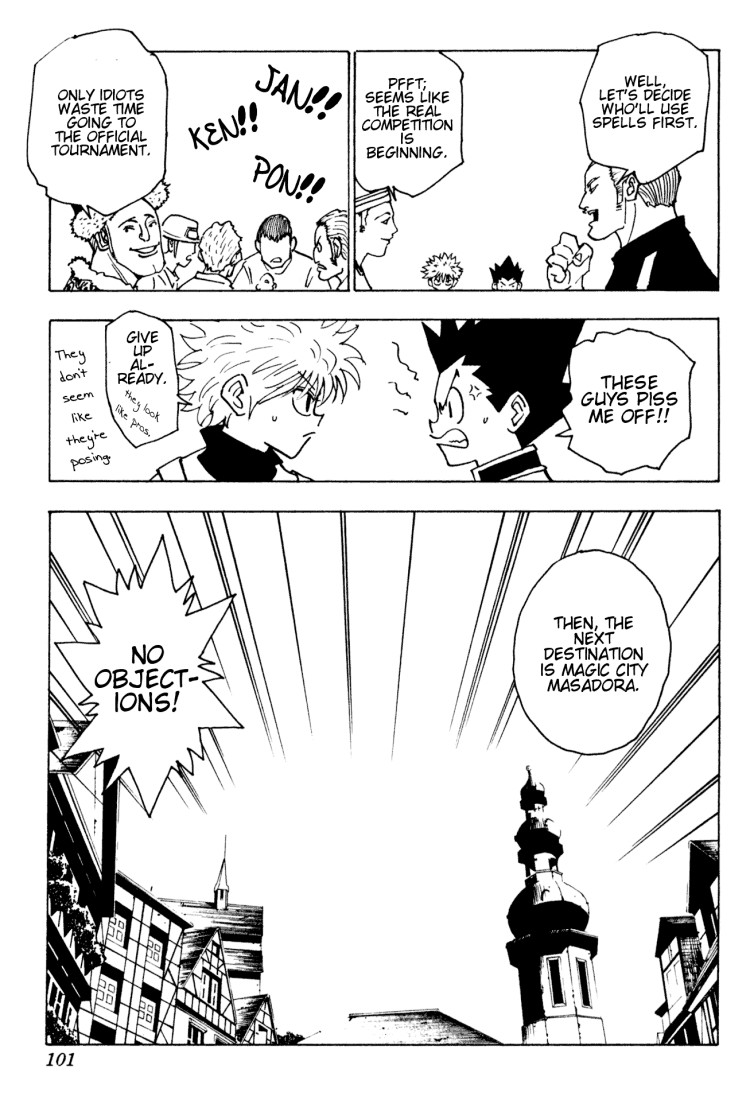 Hunter X Hunter Chapter 133 page 15 - Chapter 133: How to Defend Yourself Without Spells
