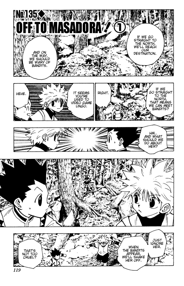 Hunter X Hunter Chapter 135 page 1 - Chapter 135: To Masadora! Part 1