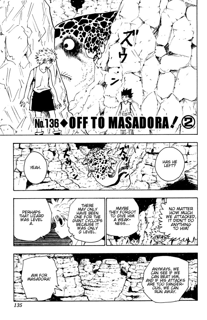 Hunter X Hunter Chapter 136 page 1 - Chapter 136: To Masadora! Part 2