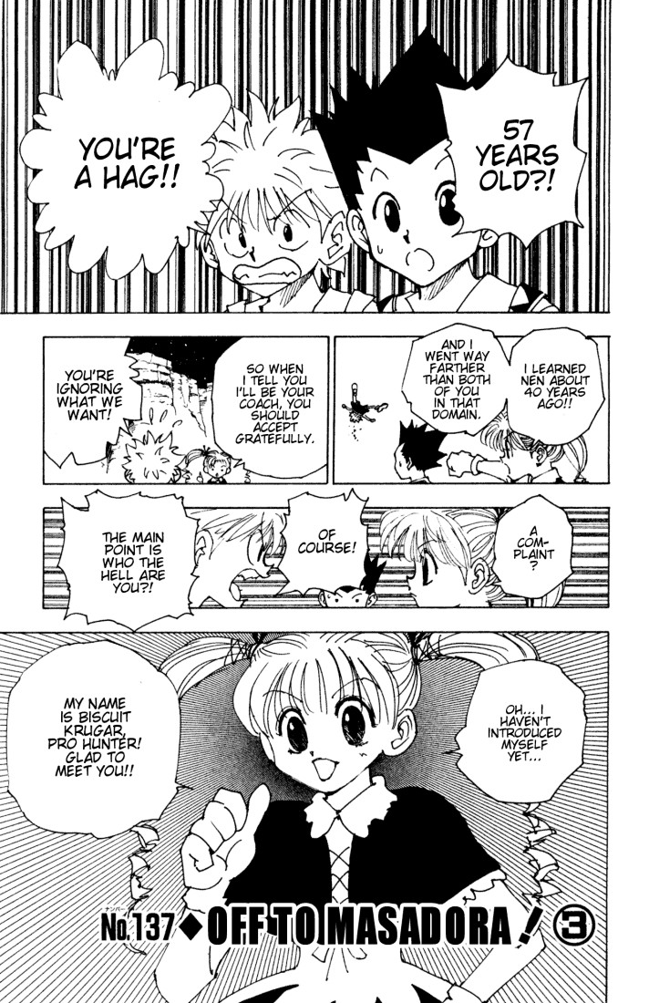 Hunter X Hunter Chapter 137 page 1 - Chapter 137: To Masadora! Part 3