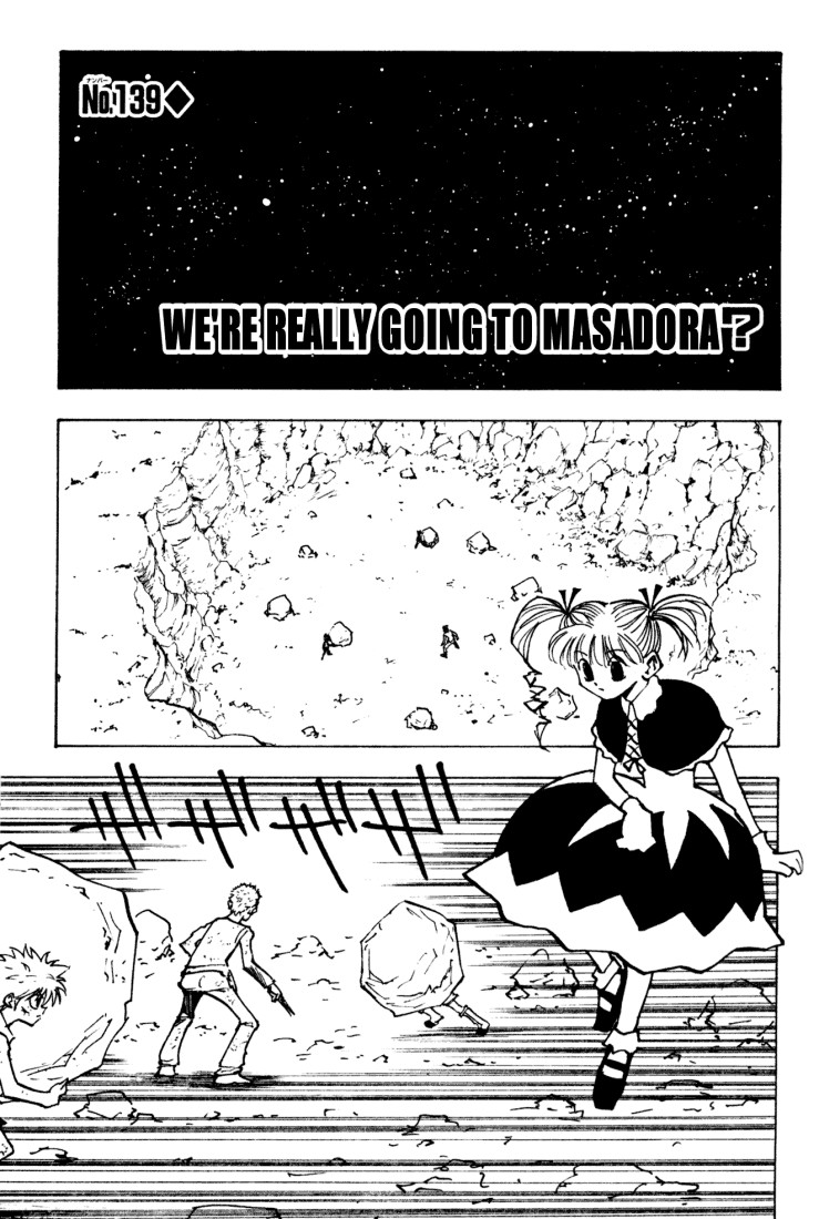 Hunter X Hunter Chapter 139 page 1 - Chapter 139: Are They Really Going to Masadora?