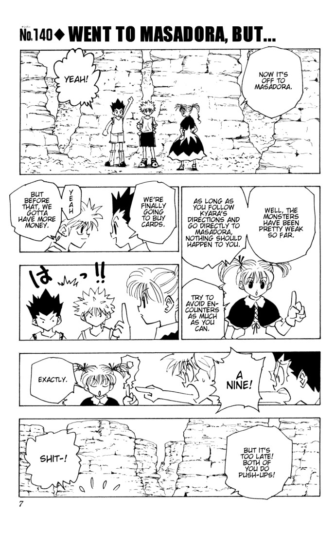 Hunter X Hunter Chapter 140 page 1 - Chapter 140: They Got to Masadora, But...