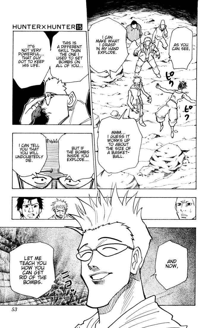 Hunter X Hunter Chapter 142 page 15 - Chapter 142: The Bomber