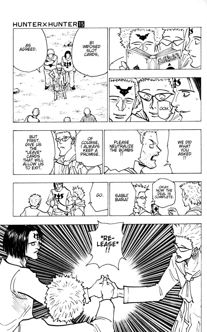 Hunter X Hunter Chapter 144 page 7 - Chapter 144: Release