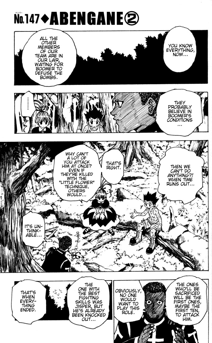 Hunter X Hunter Chapter 147 page 1 - Chapter 147: Abengane: Part 2