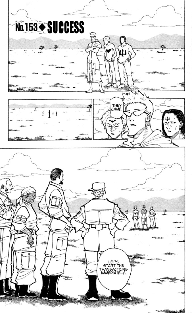 Hunter X Hunter Chapter 153 page 1 - Chapter 153: Success
