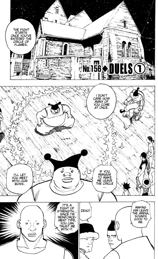 Hunter X Hunter Chapter 156 page 1 - Chapter 156: Face-Off: Part 1