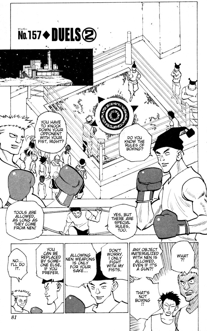 Hunter X Hunter Chapter 157 page 1 - Chapter 157: Face-Off: Part 2