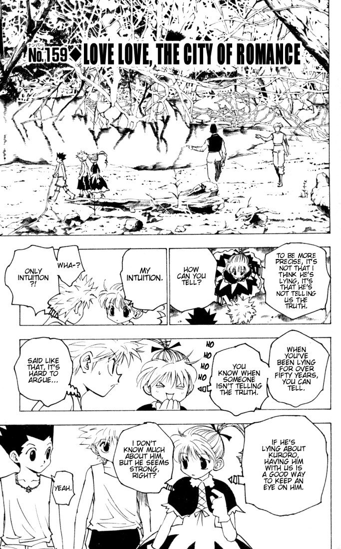 Hunter X Hunter Chapter 159 page 1 - Chapter 159: Aiai, the City of Love