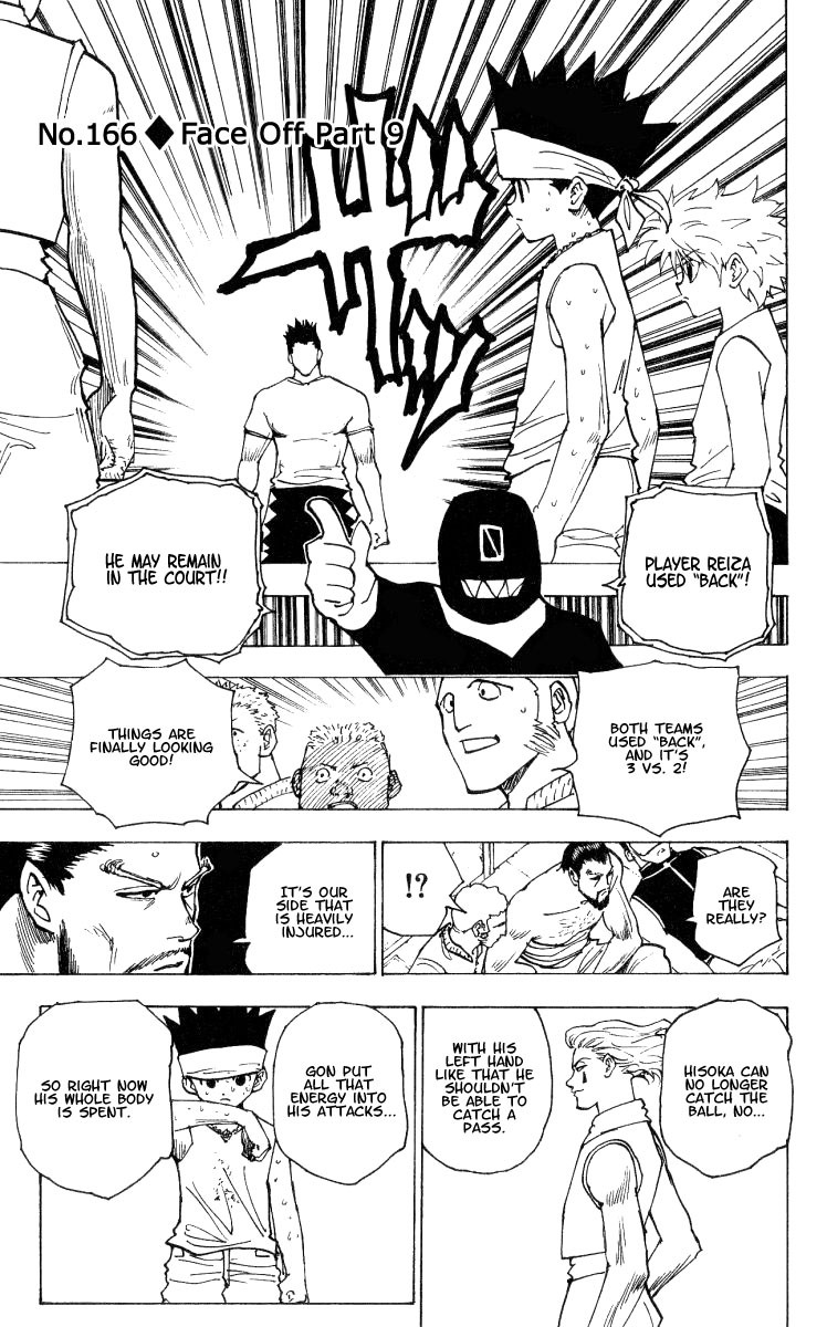 Hunter X Hunter Chapter 166 page 1 - Chapter 166: Face-Off: Part 9