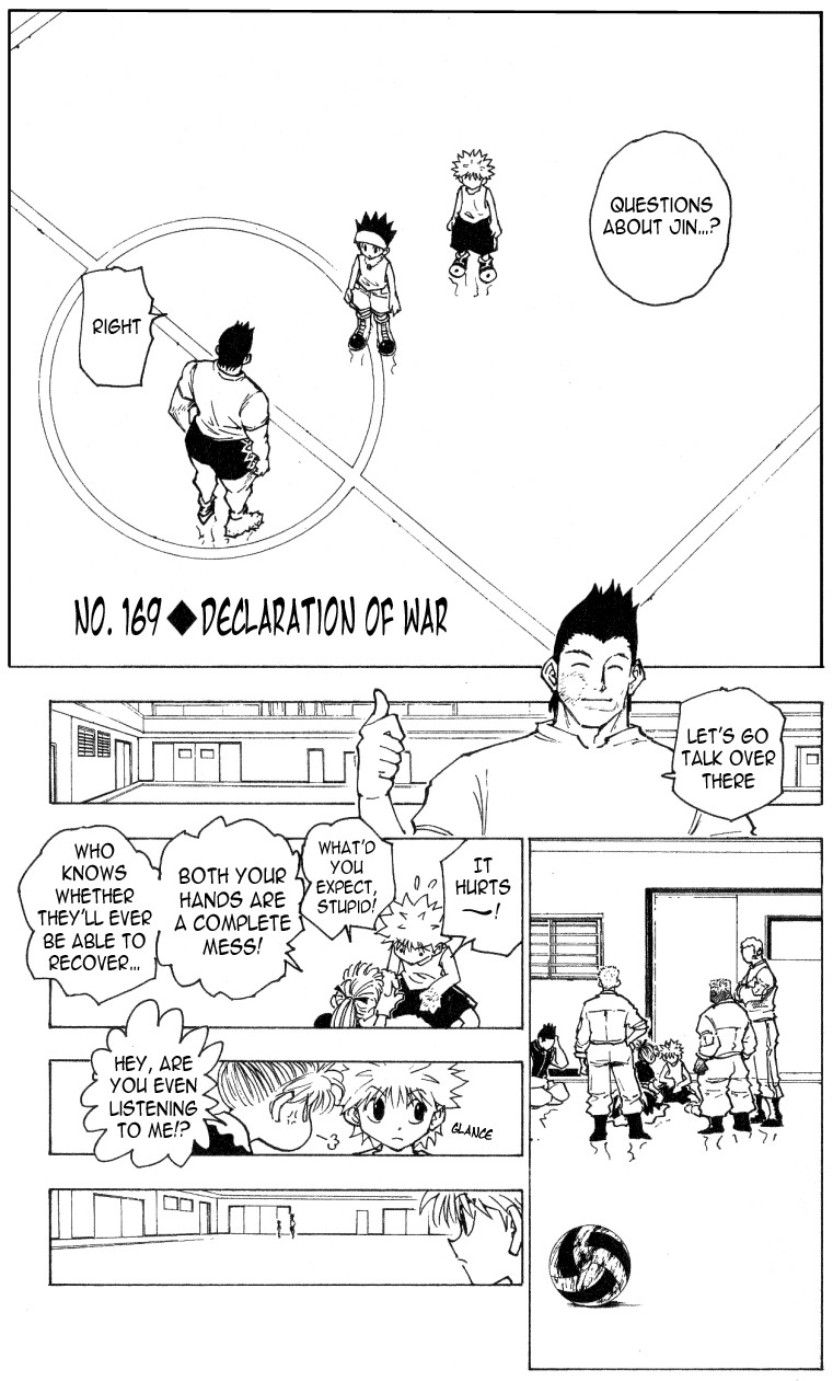 Hunter X Hunter Chapter 169 page 1 - Chapter 169: Declaration of War
