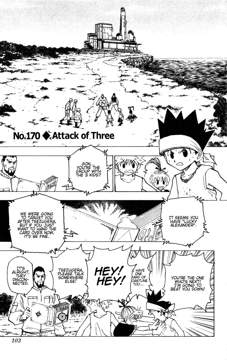 Hunter X Hunter Chapter 170 page 1 - Chapter 170: Three-Way Struggle: Part 1
