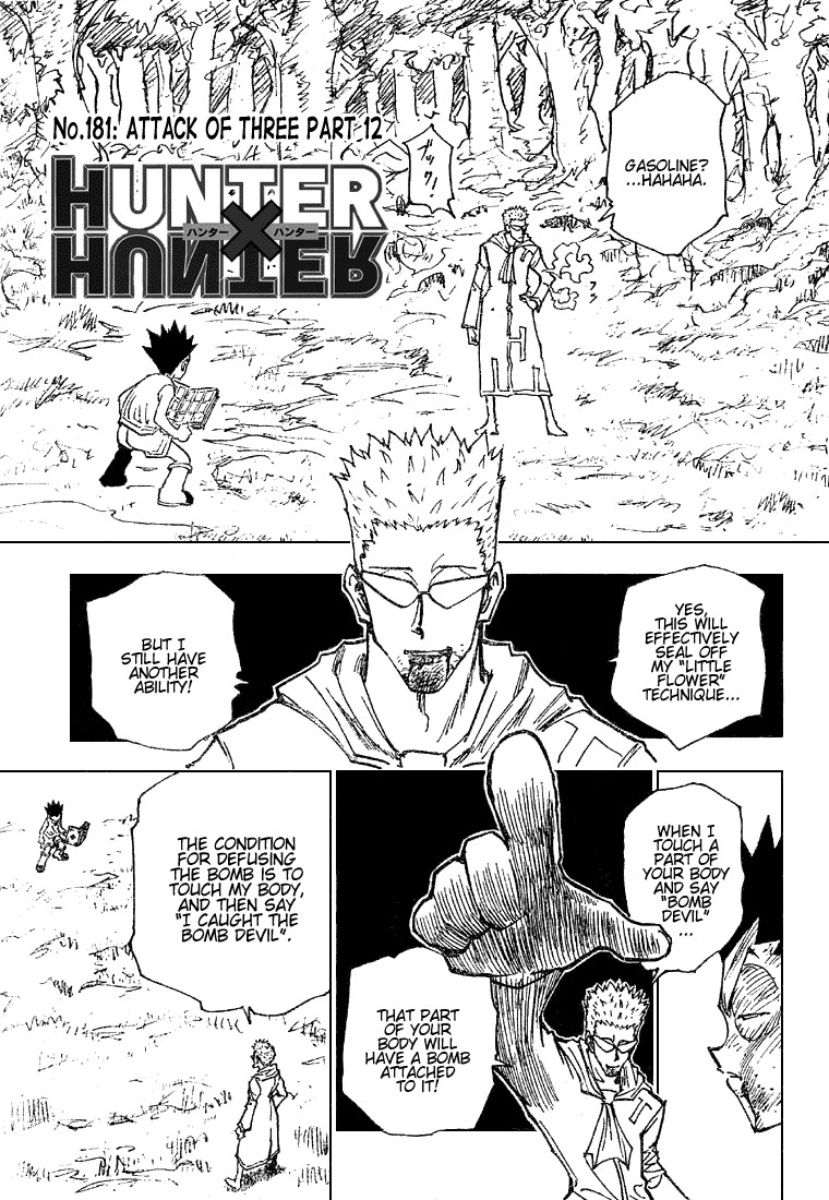Hunter X Hunter Chapter 181 page 1 - Chapter 181: Three-Way Struggle: Part 12