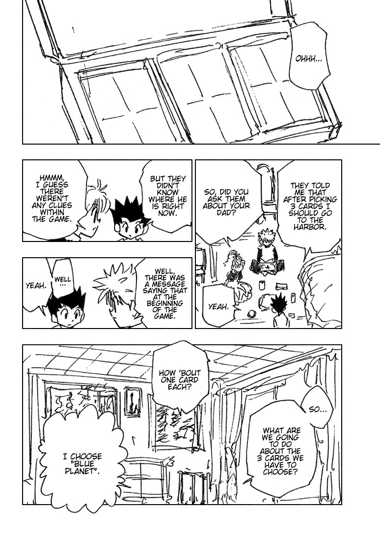 Hunter X Hunter Chapter 184 page 12 - Chapter 184: The Choice of Three Cards