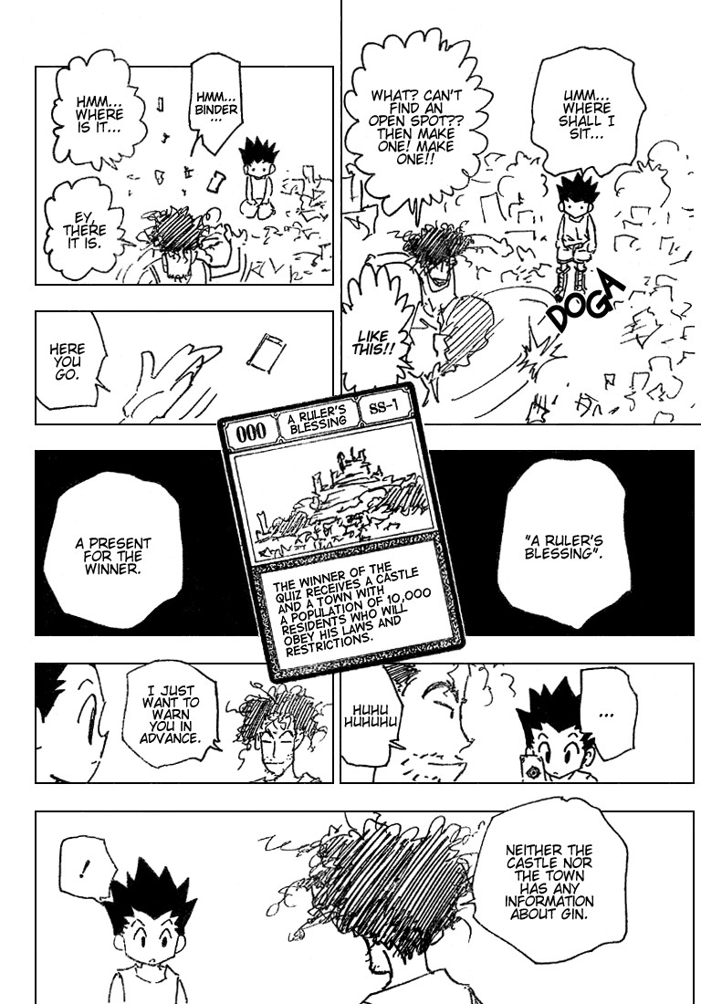 Hunter X Hunter Chapter 184 page 2 - Chapter 184: The Choice of Three Cards