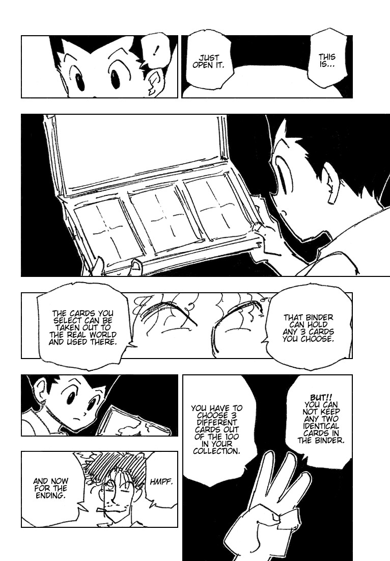 Hunter X Hunter Chapter 184 page 4 - Chapter 184: The Choice of Three Cards