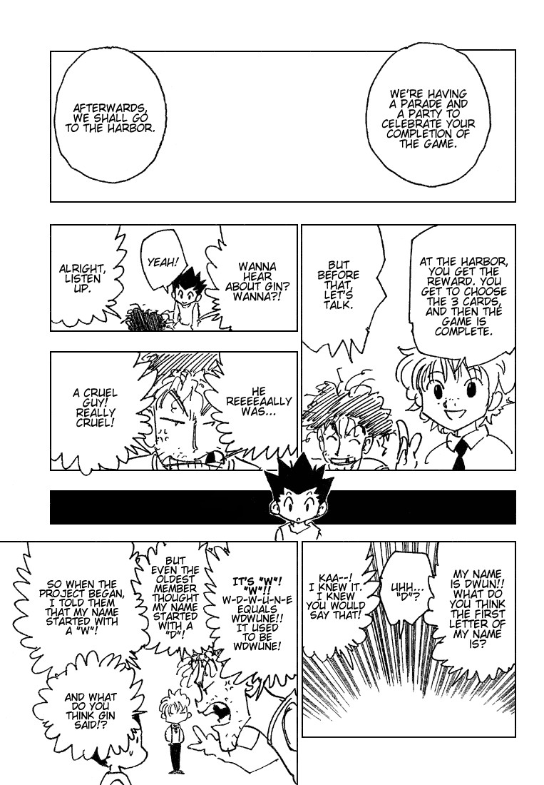 Hunter X Hunter Chapter 184 page 7 - Chapter 184: The Choice of Three Cards