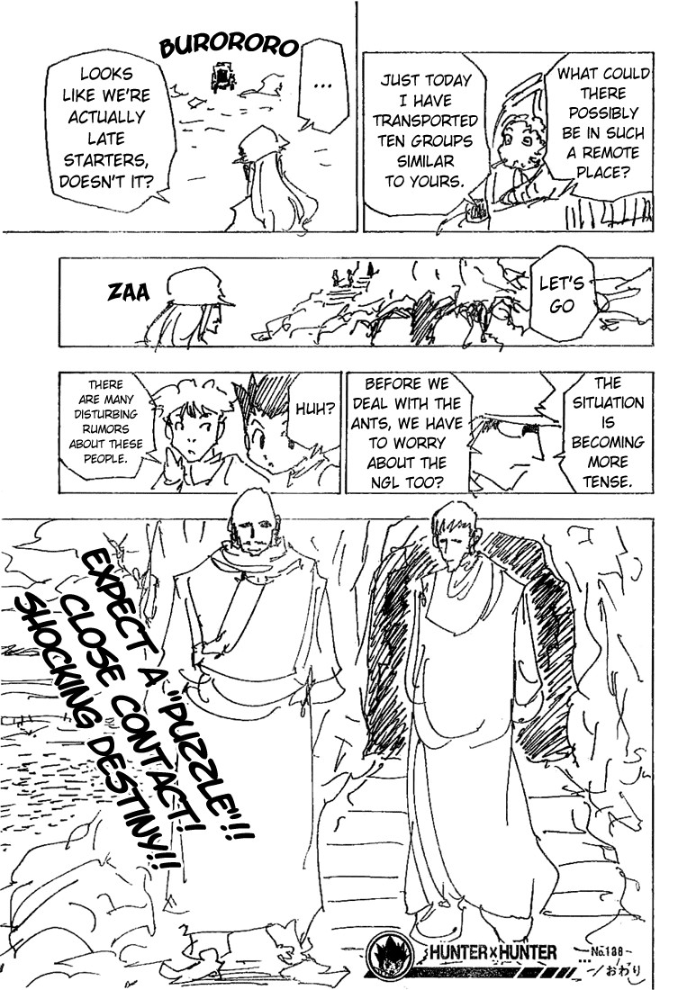 Hunter X Hunter Chapter 188 page 14 - Chapter 188: NGL