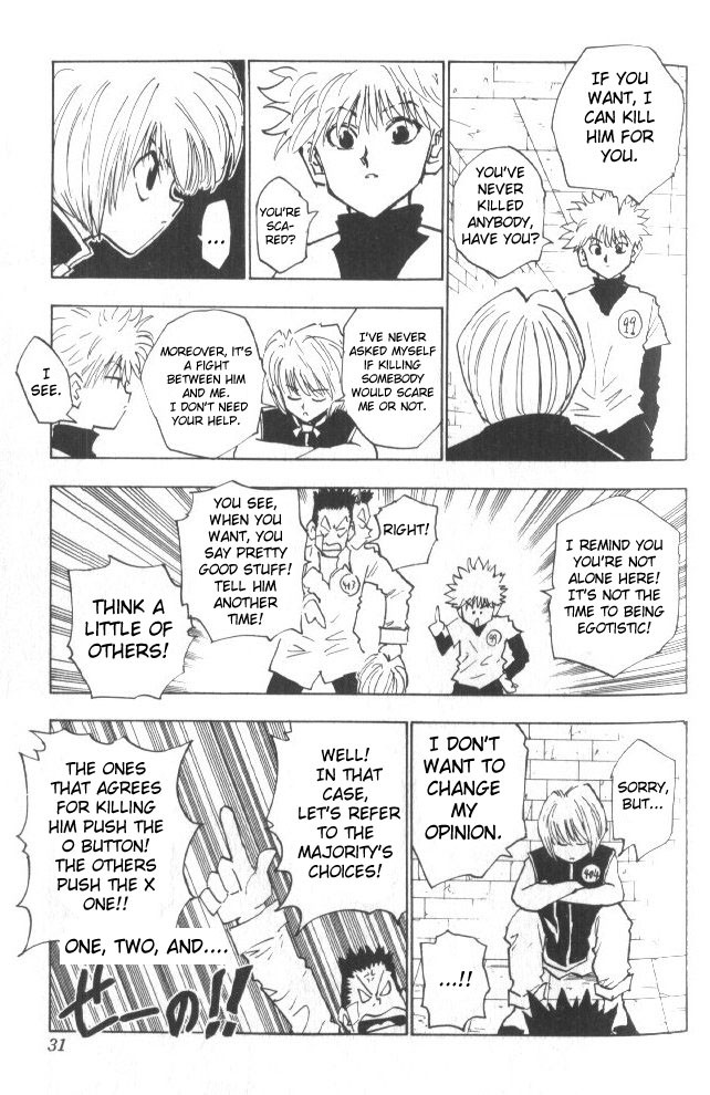 Hunter X Hunter Chapter 19 page 6 - Chapter 19: The Trap of Majority Rules