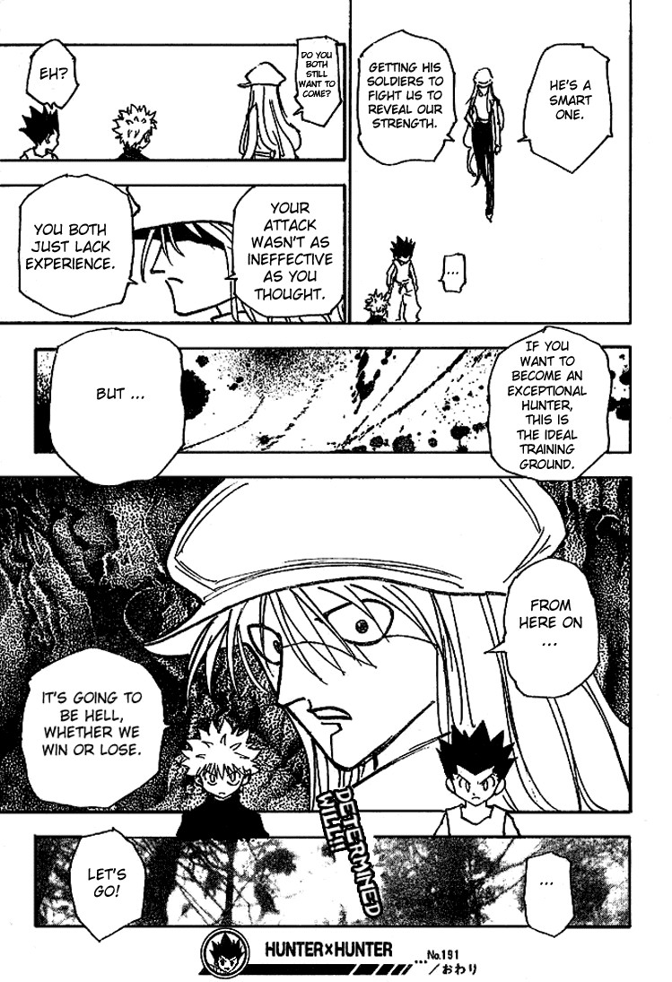 Hunter X Hunter Chapter 191 page 16 - Chapter 191: Pros