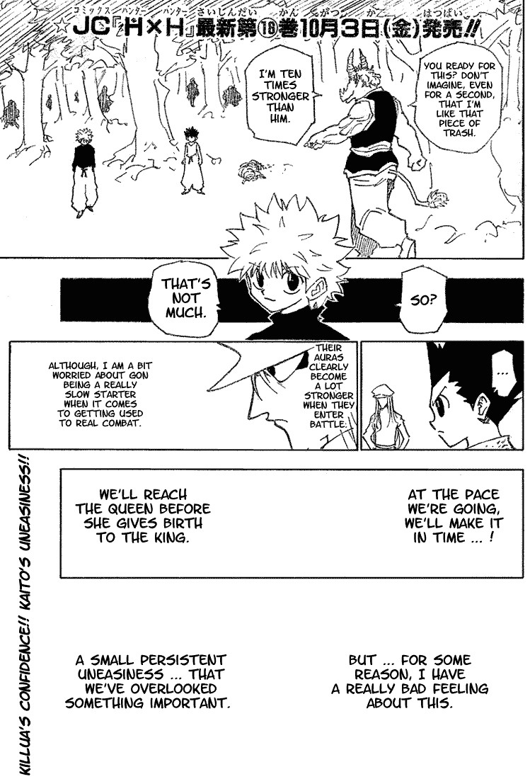 Hunter X Hunter Chapter 196 page 1 - Chapter 196: vs. Hagya's Squad: Part 3