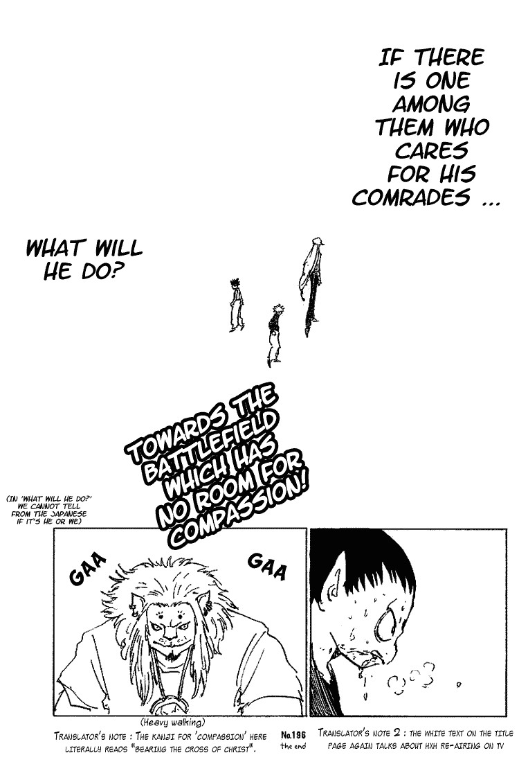 Hunter X Hunter Chapter 196 page 13 - Chapter 196: vs. Hagya's Squad: Part 3