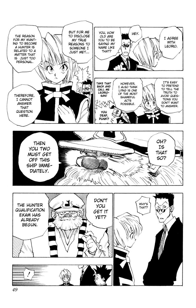 Hunter X Hunter Chapter 2 page 11 - Chapter 2: An Encounter in the Storm