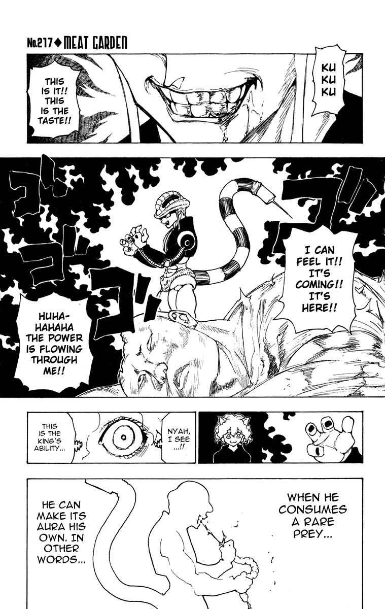 Hunter X Hunter Chapter 217 page 1 - Chapter 217: Meat Orchard