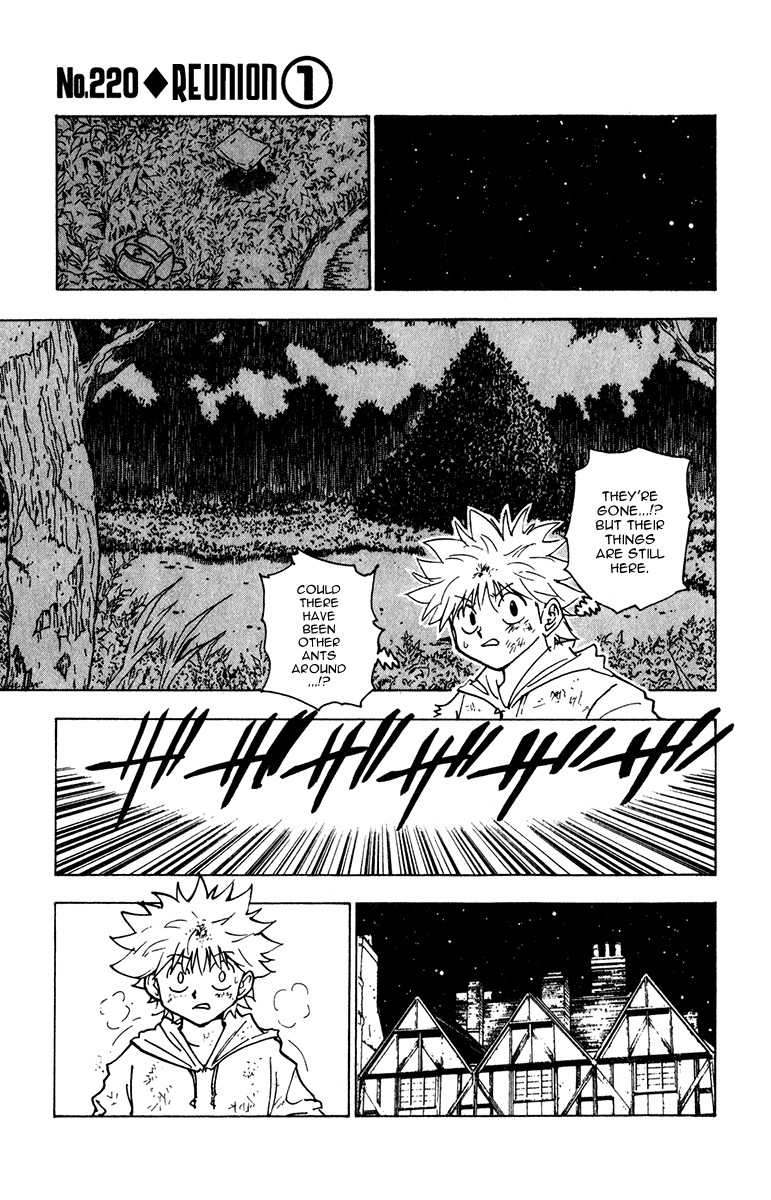 Hunter X Hunter Chapter 220 page 1 - Chapter 220: Reunion: Part 1