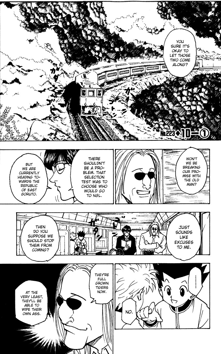 Hunter X Hunter Chapter 223 page 1 - Chapter 223: 10: Part 1