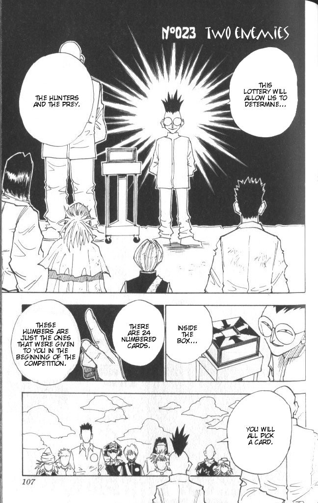 Hunter X Hunter Chapter 23 page 2 - Chapter 23: Two Enemies