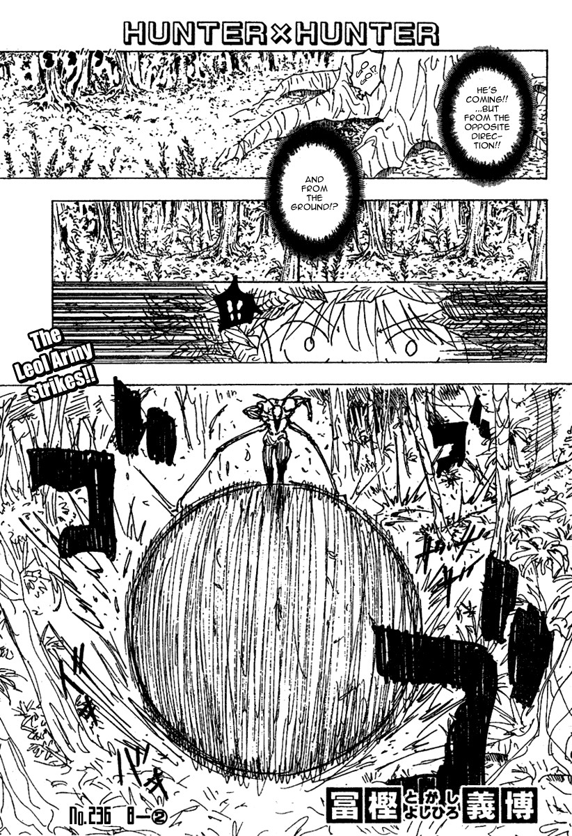 Hunter X Hunter Chapter 236 page 1 - Chapter 236: 8: Part 2